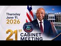 BREAKING: President Boakai convenes 21st Cabinet Meeting in the Tea House of the Executive Mansion
