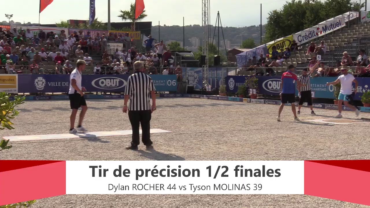Miniature : Europétanque des Alpes-Maritimes 2019 : Demi-finale du Tir de Précision ROCHER vs Tyson MOLINAS