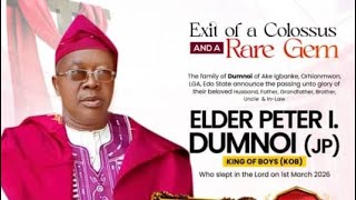 Burial Ceremony Of Late Elder Peter I.  Dumnoi (jp) in Ake, Igbanke.