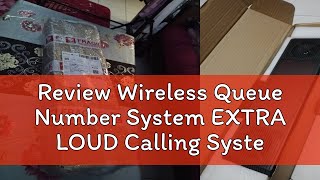 Review Wireless Queue Number System EXTRA LOUD Calling System/3-Digit Calling Management/QMS Queue/