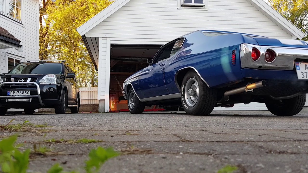 Chevelle 1971 350 Idle Exhaust 2,5 inch cherry bomb single chamber