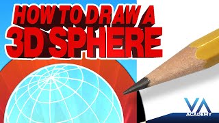 How to Draw a 3D Sphere with Contour Lines - Learn how to do this in minutes!