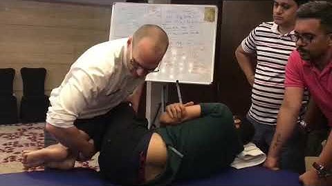 Chiropractic adjustment for the lower back