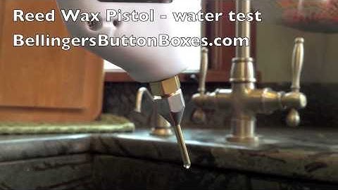 Bellinger Reed Wax Pistol for waxing accordion reeds (water test)