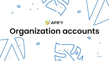 How to set up an Apify organization account