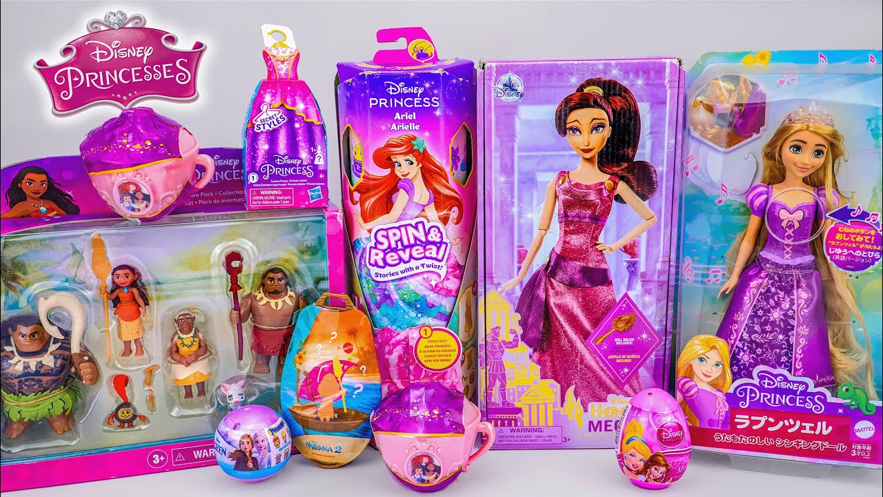 Unboxing Cute Disney Ariel Toys | Ariel's Adventures Story Toy | Ariel Princess Spin & Reveal Toys