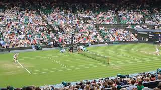 Wimbledon 25 Danielle Collins Saves A Second Consecutive Break Point To Reach Deuce