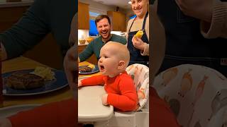 Baby Defends Dad in Angry Baby Talk #shorts #familyfun #cute #funny #babytalking #baby #newbaby