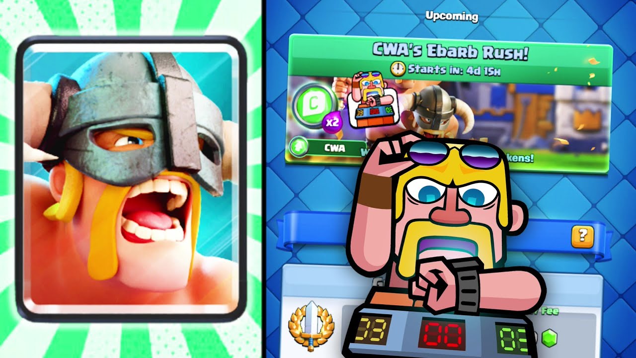 Best CWA's Ebarb Rush Challenge Deck! (Clash Royale) YouTube