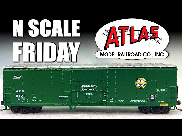 Single Door Boxcar NACC 50' Smoothside N Scale Friday Atlas - YouTube
