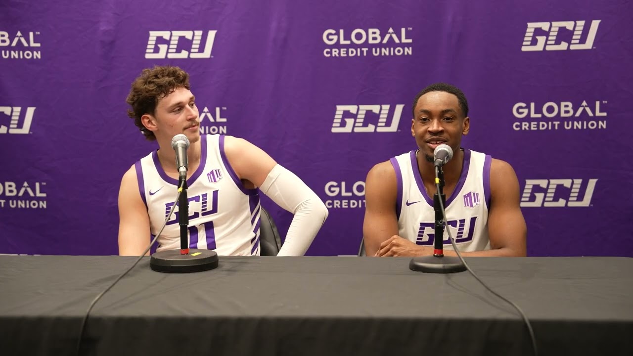 GCU Men's Basketball vs. Coastal Carolina - Postgame with Caleb Shaw, Makaih Williams