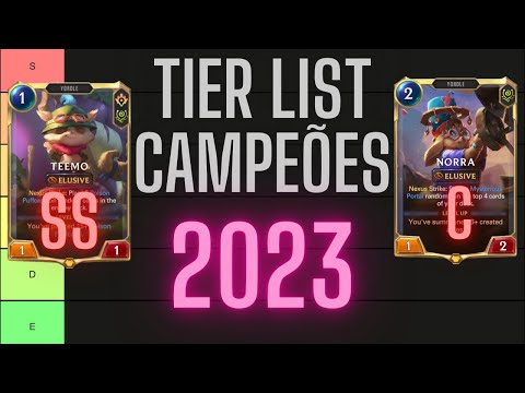 TIERLIST ATUALIZADA! AS MELHORES LENDAS E MELHORES COMPOSIÇÕES PARA SUBIR  DE ELO