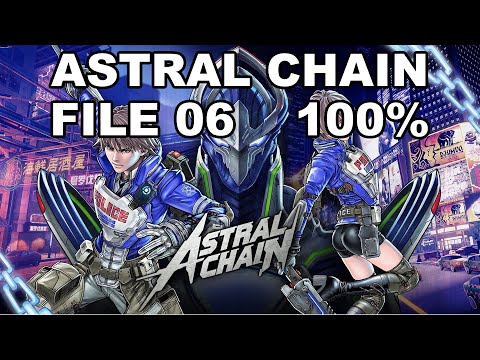 [Astral Chain] File 06 - 100%  (Cases, Items, Photo Order, Toilet, Cat)