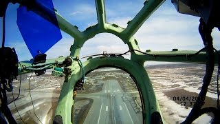 Екатеринбург. Взлет из штурманской кабины Ту-134