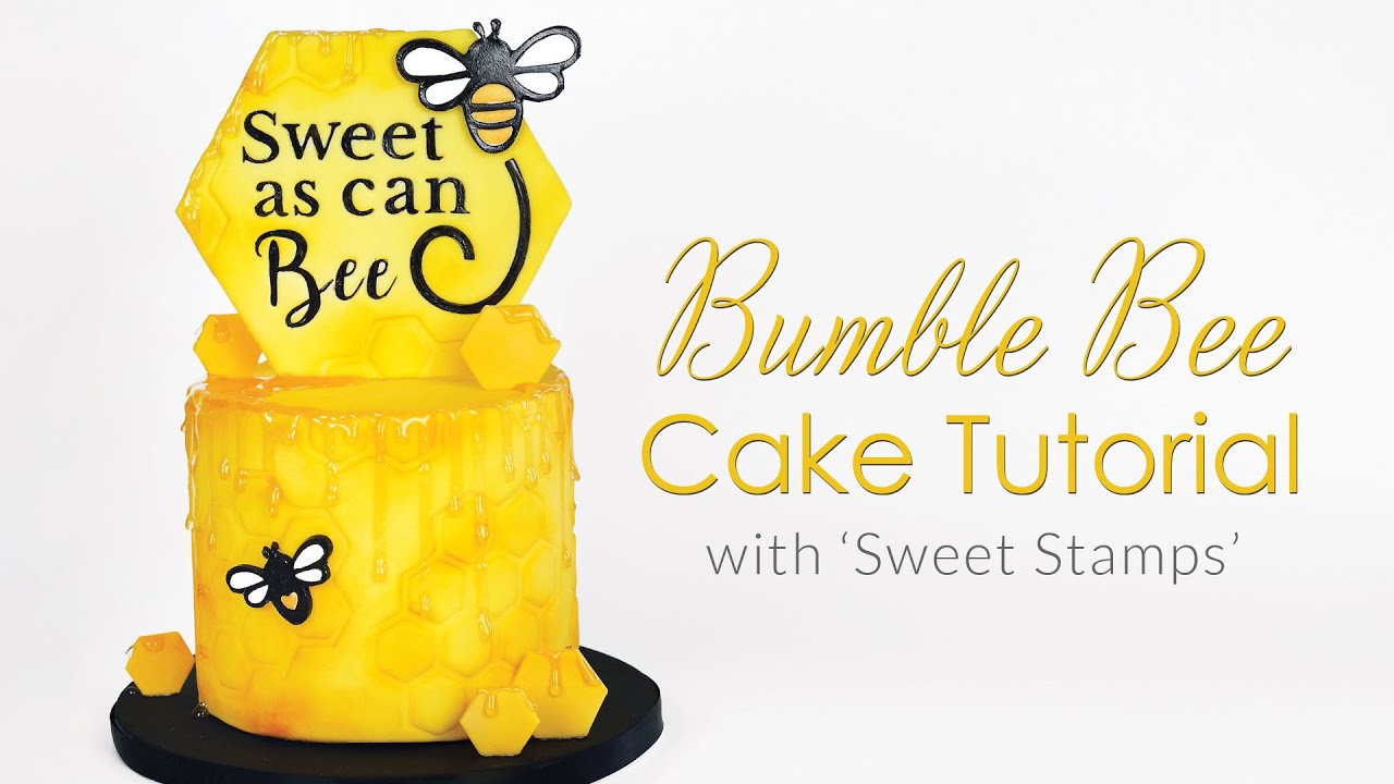 Bumble Bee Drip Cake Decorating Tutorial