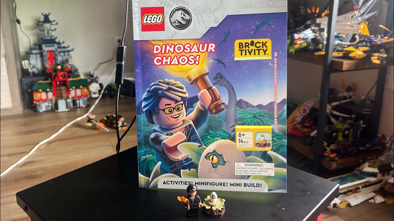 Мир Юрского периода - книга-конструктор Lego Brick!