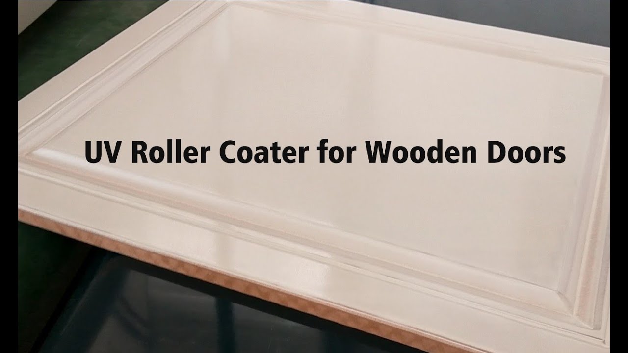 UV coating machine for wooden doors YouTube