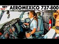 Maria Fernanda's 737 landing at Mex City