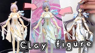 Anime clay figure sculpture making  art【Luo Tianyi】Make anime clay Tutorials