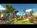 ARMY OF MONKEYS VS ANCIENT HUMANS - Animal Revolt Battle Simulator