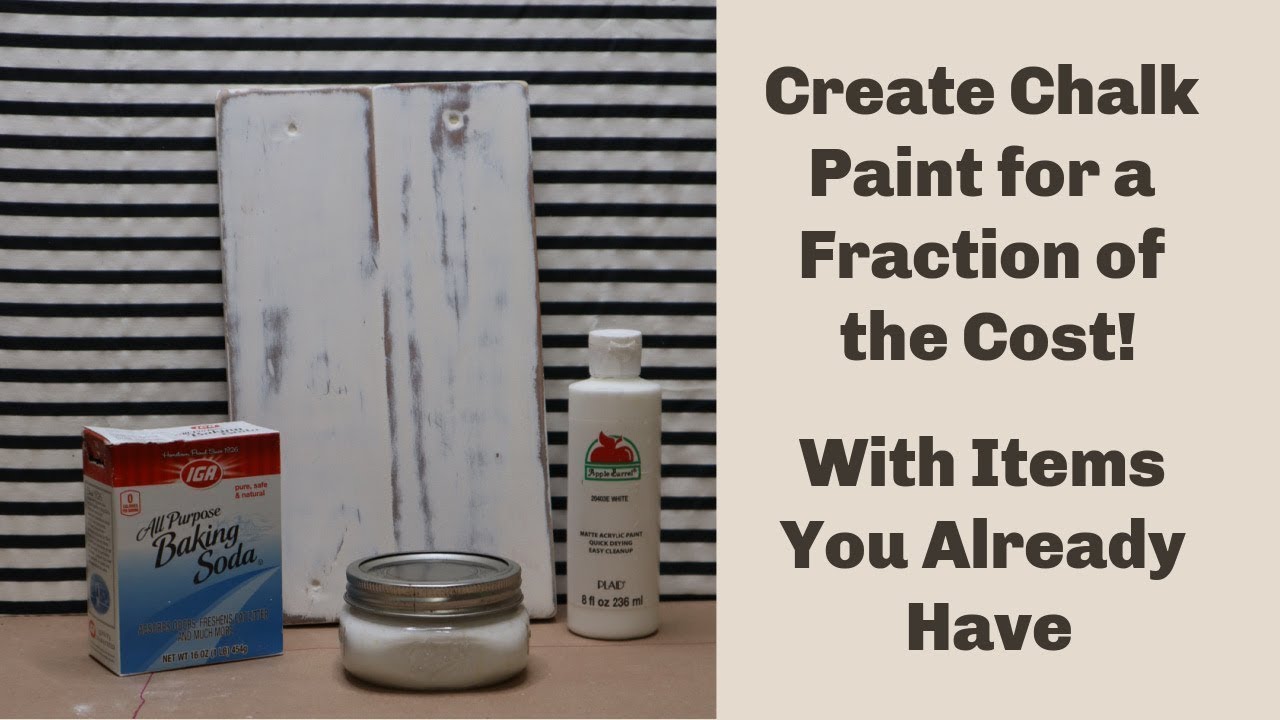4 Chalk Paint Recipes Tested: Calcium Carbonate vs Baking Soda vs