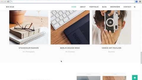 Cool Dynamic Wordpress Bridge Theme