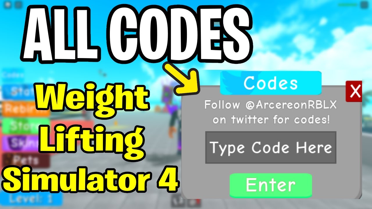 all-codes-weight-lifting-simulator-4-roblox-youtube