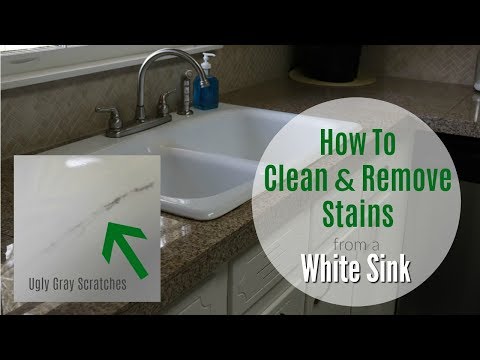 How To Clean And Remove Marks From a White Sink | How To Clean A Porcelain Sink