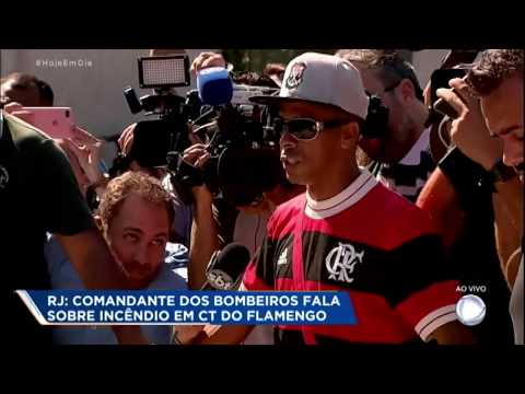 Comandante dos bombeiros fala sobre incêndio em CT do Flamengo