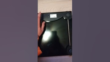 the bathroom scale button