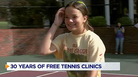 Three-time All-American tennis player Kay McDaniel