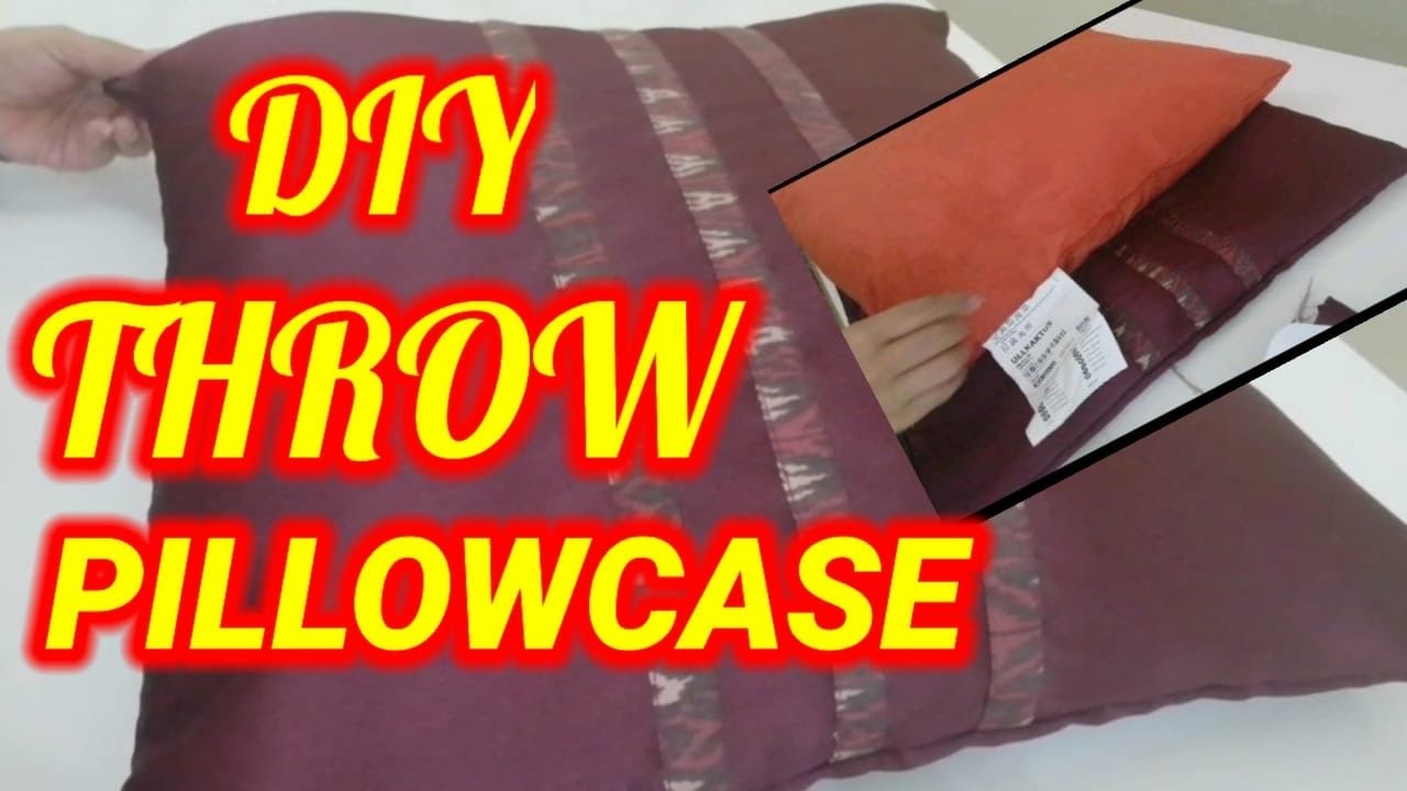 HOW TO MAKE THROW PILLOWCASE/sewing tutorial YouTube