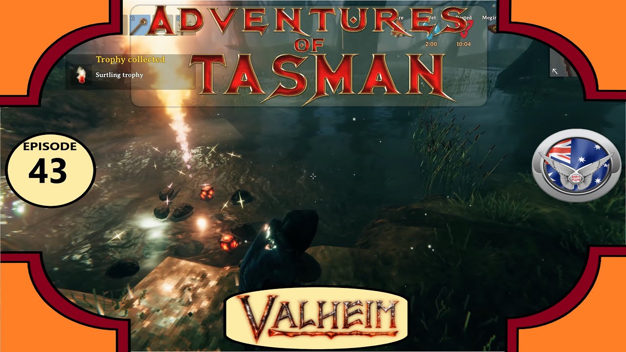 Adventures of Tasman Part 43 - Surtling Core Farming - Valheim Solo
