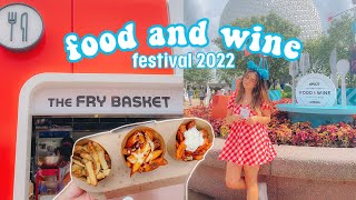 EPCOT International Food & Wine Festival 2022  trying the NEW FRENCH FRY FLIGHT?!