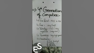 4TH Generation of computer || Generation of Computer || Fundamentals of Computer || ETEA SMASHER ||