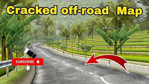 DAMAGE ROAD MAP 💥 for Bus Simulator Indonesia #newmapmod #mountainmap #bussid #village #offroding