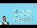 Why are your prayers not being answered? - Fr Joseph Edattu VC