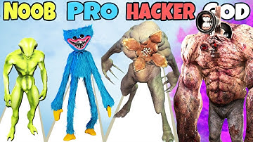 NOOB vs PRO vs HACKER vs GOD in Merge Monsters Army
