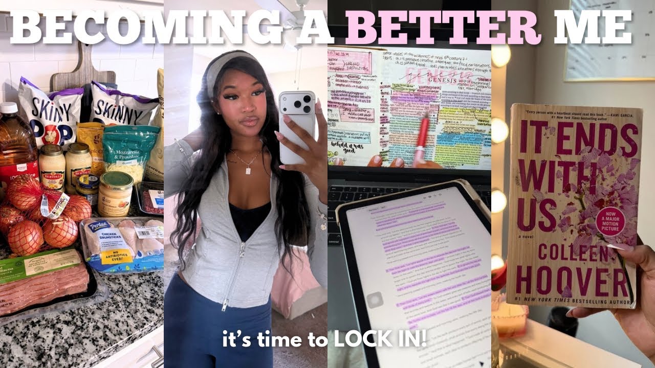 becoming a BETTER ME! : 1st pilates class, grocery restock, bible study, new hobby, being productive