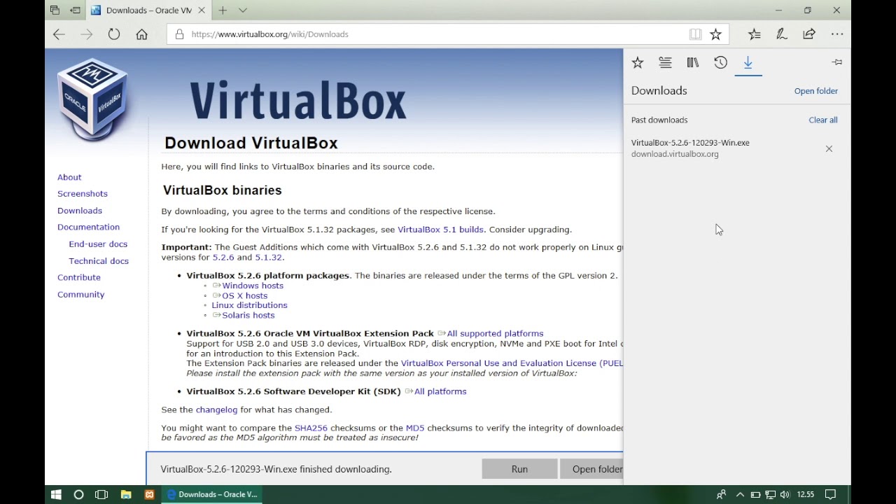 Cara Install VirtualBox di Windows 10