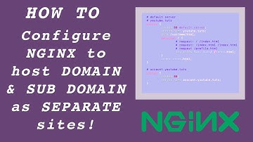 Configure NGINX to host domain and sub domain as separate sites.