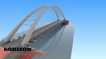 3D BIM modelling - Arch Bridge