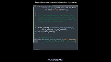 6 ways to remove unwanted character from string in Python | Python Examples | Python Coding Tutorial