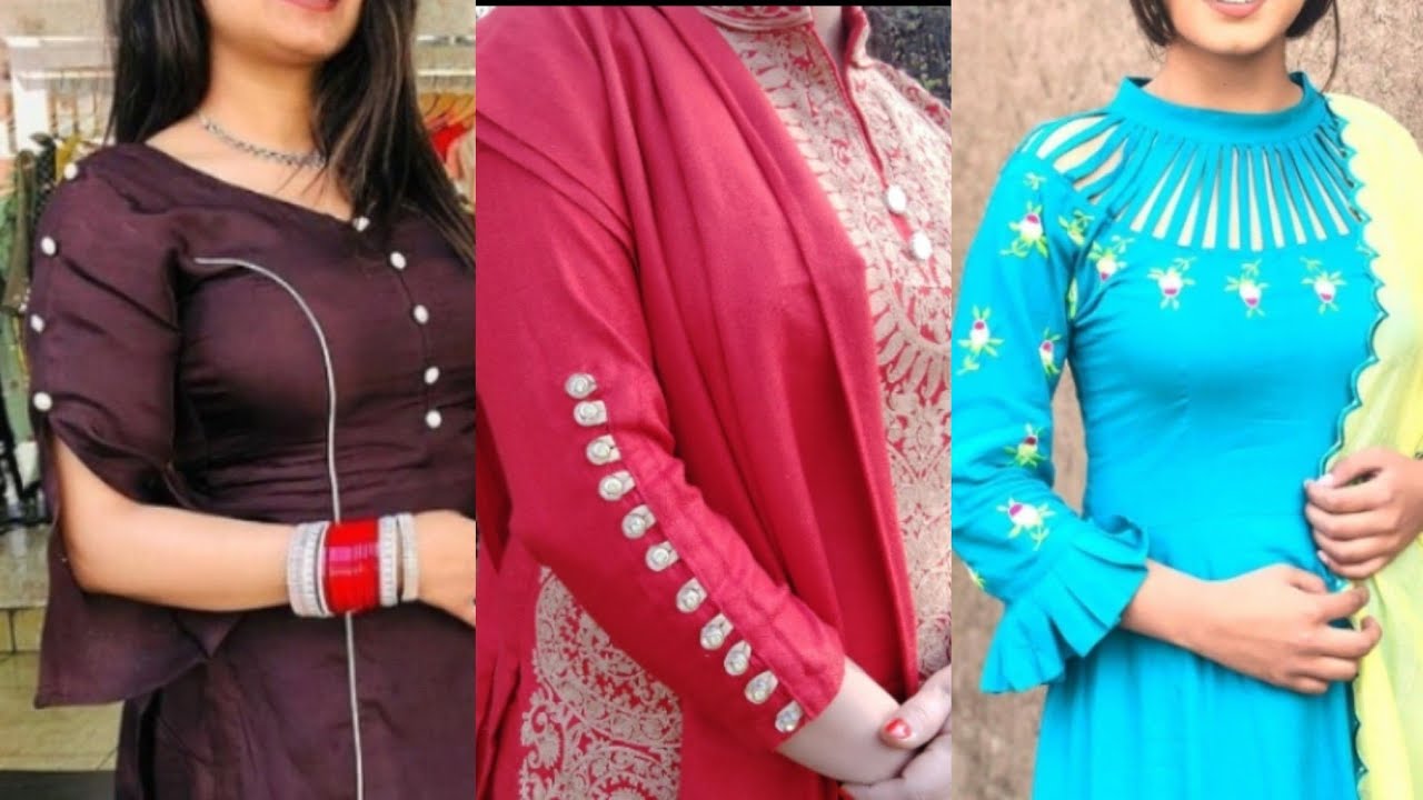 सलवार सूट के गले की डिजाइन, सूट के पीछे के गले की डिजाइन: Latest back neck  designs for suits, Back neck design for suit with dori - ONLINE GROW