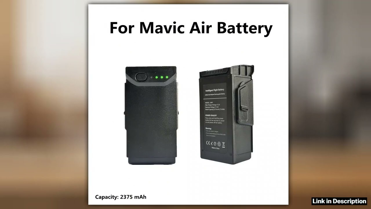 For Mavic Air Battery 2375mAh with 21 Minutes of Flight Time New Replacement Intelligent Flight Bat