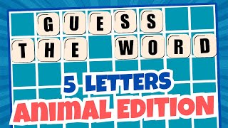 GUESS THE WORD! Unscramble the Animal Names in this Word Game Adventure!