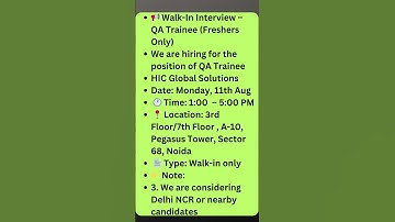 Testing Jobs | QA Jobs| Fresher Jobs| Rd Automation Learning