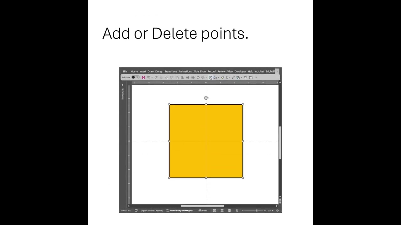 Edit Points for the shape with PowerPoint.