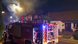 Wohnhaus In Züsch In Flammen