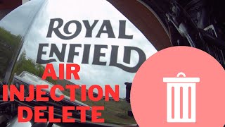 Royal EnfieldContinental GT Interceptor 650 Air injection delete, emissions crap easy DIY.